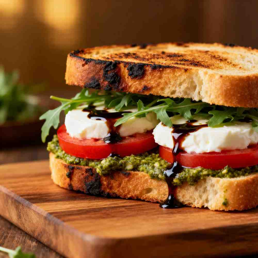 Pesto Caprese Sandwich